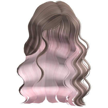 Crimped Beachy Seasalt Waves Milktea&Pink