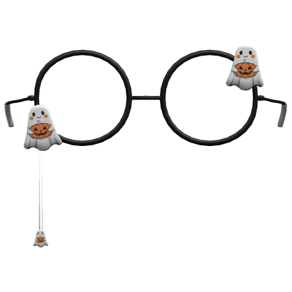 black halloween ghost eyewear