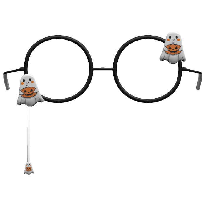 black halloween ghost eyewear