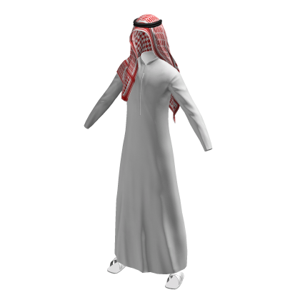 Sheikh Outfit White Kandura Thawb Traditional Arab thumbnail