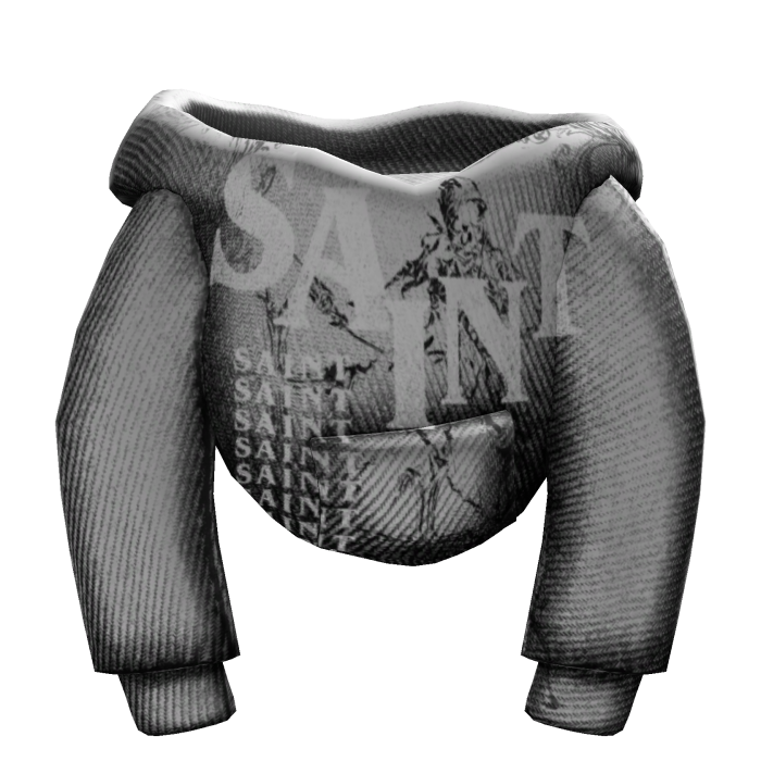 White Designer saint Female hoodie