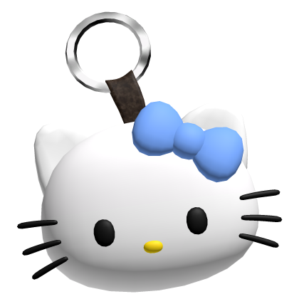 Blue Kitty Keychain