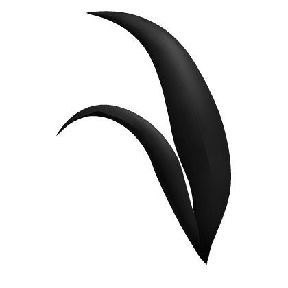 Black Ahoge Hair Cowlick Extension Roblox item