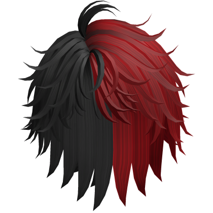 Black & Red Messy Hair Boy Roblox item