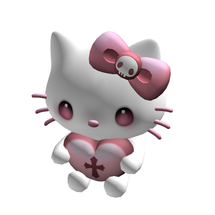 ♡ vamp kitty plushie (holdable)