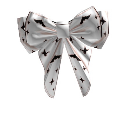 White Halloween Bow