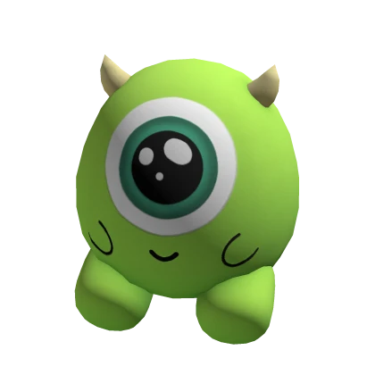 ♡ cute green cyclops monster plushie (holdable) | Roblox Item