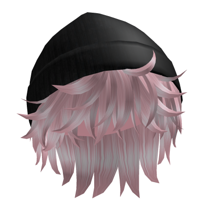 Messy Hair w/ Y2K Beanie in Pink Roblox item