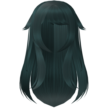Cute Green Wavy Long Moe Anime Hair Roblox item