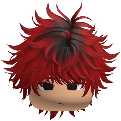 Moe Vkei Red & Black Long Messy Hair Combo