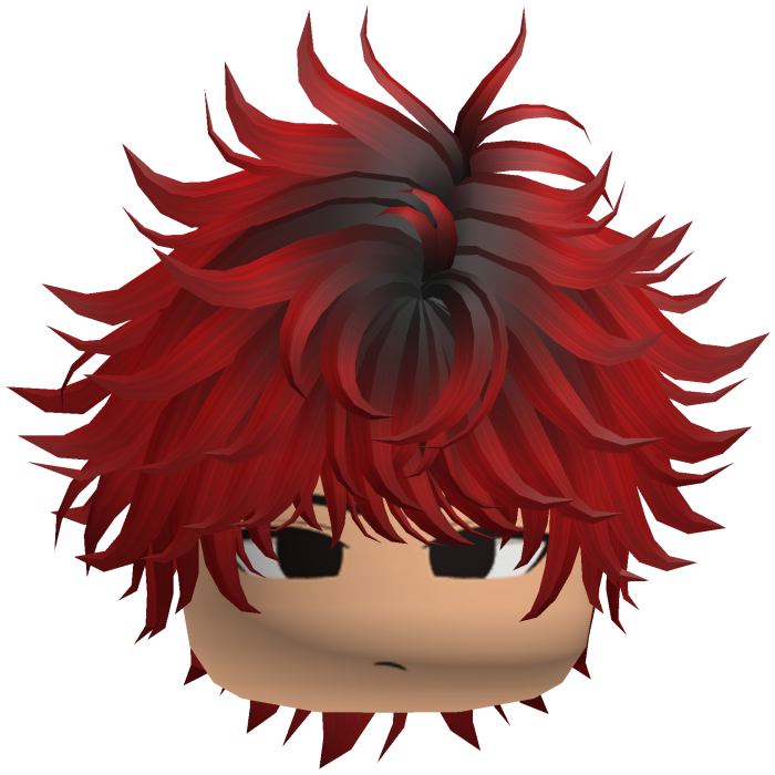 Moe Vkei Red & Black Long Messy Hair Combo