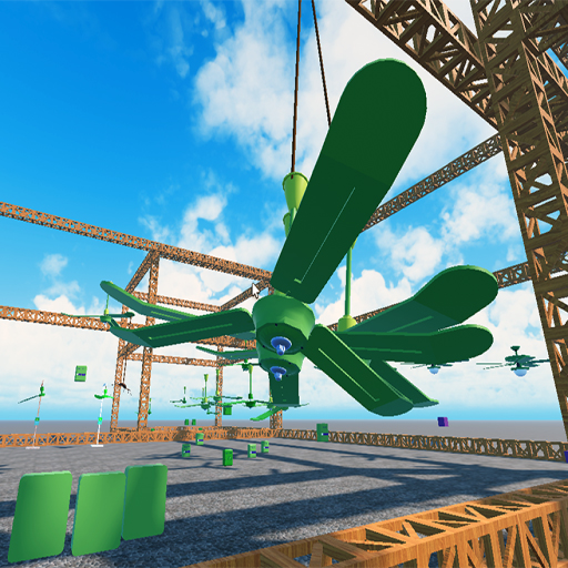 Map Fun GREEN CEILING FANS