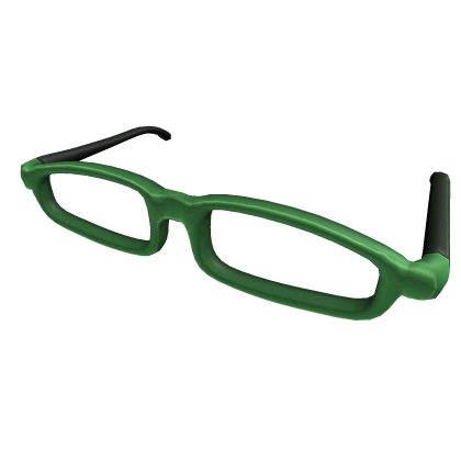 Green Thick Rimmed Glasses