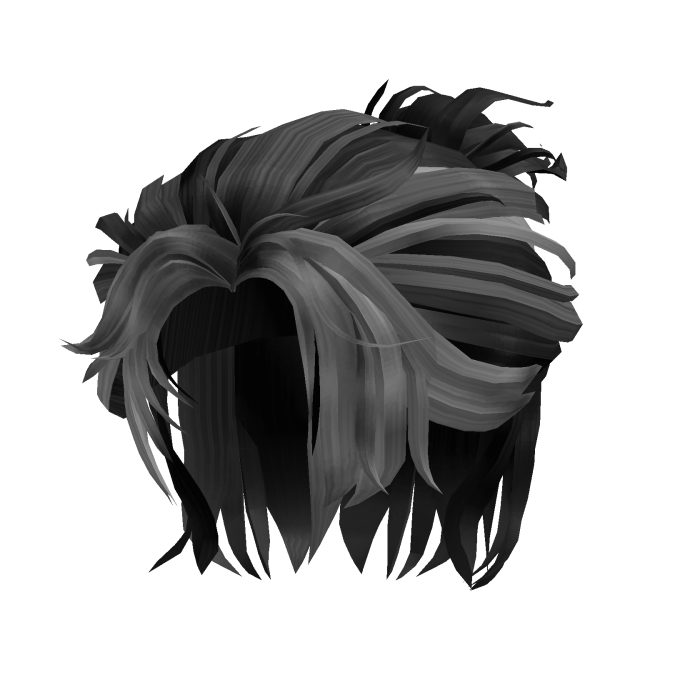 Wolfcut Hair (Black)