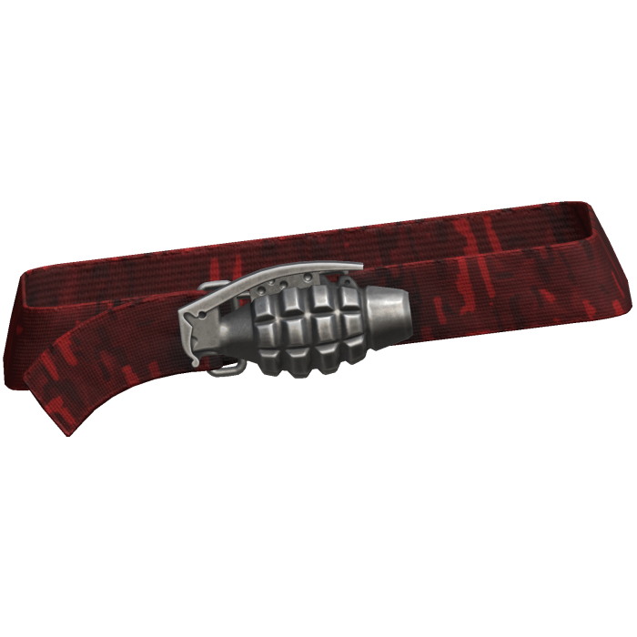 Y2k Grunge Grenade Belt Red Camo 3.0