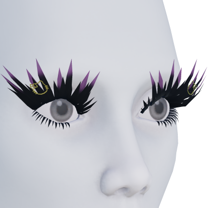 Eye lash Long Purple Tip