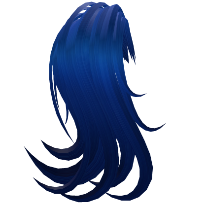 Blue Right Side Ponytail Extension Roblox item