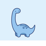 My little blue dinos