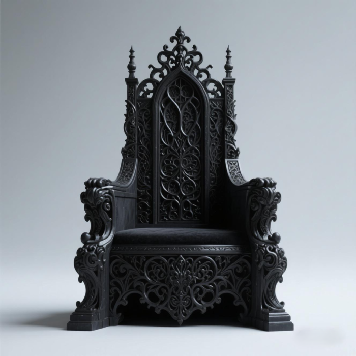 Grand Gothic Throne Dark Fantasy King’s Seat PBR preview 1