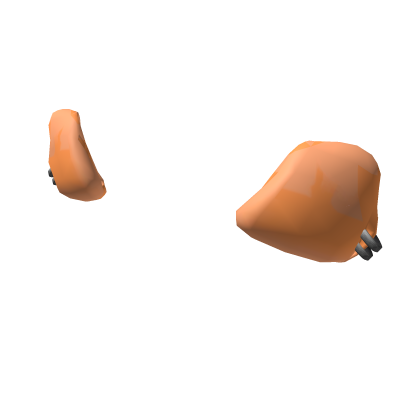 Orange Periced Animal Ears (Puppy & Hamster)
