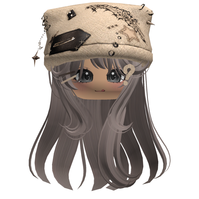 Ash Y2K Punk Beanie Girl Hair