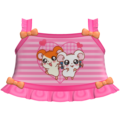 cute pink hamtaro tweencore cutecore top