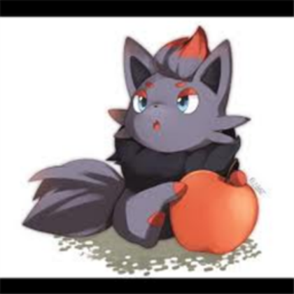 Chibi Zorua with an apple. Roblox decal