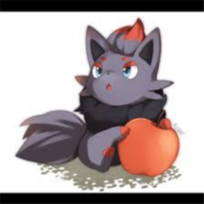 Chibi Zorua with an apple. Roblox decal