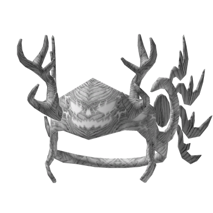 Grey Halloween Valk With Antlers