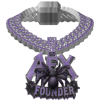 AEX Purple Diamond 3D Cuban Chain /kenlenci Roblox item