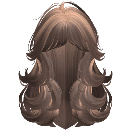 Fluffy Brown & Blonde Streaked Layered Hair