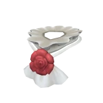 Ruffled Floral Rose Collar