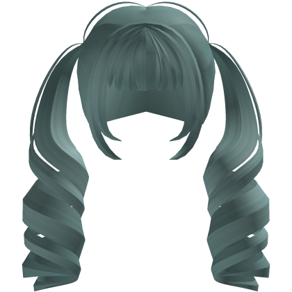 bratty twintails curl teal Roblox item