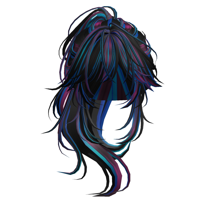 Wolfcut Anime Layered Ponytail Galaxy