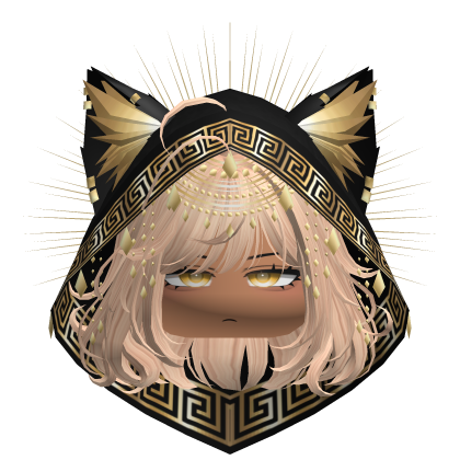 Egyptian Bob w/ Divine Gold Black Hood