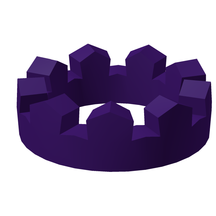 (NEW) Purple Crown-fetti Cake Remesh (ADDON)