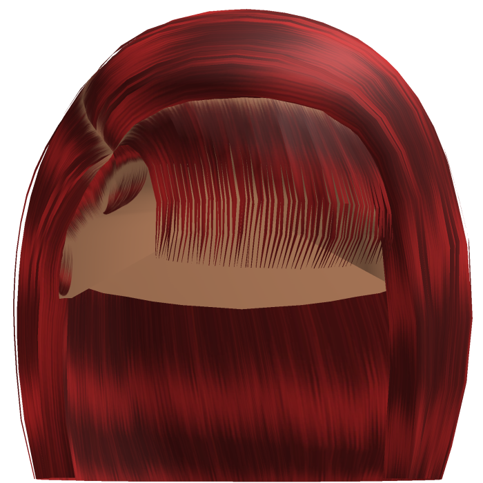 𝓭 Side Part Bob w/ Bangs (Red)