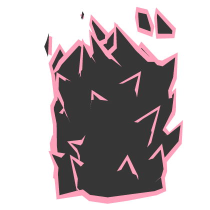 Pink Outline Flaming Right Arm