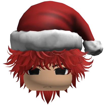 Messy Cute Christmas Boy Hair (Red) Roblox item render