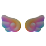 Pastel Rainbow Anime Wings