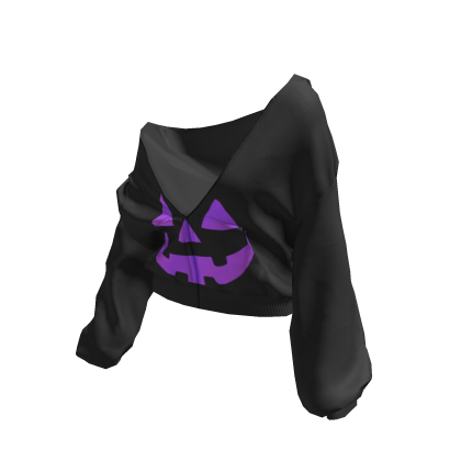 🎃 Halloween Pullover Baggy Hoodie Black&Purple