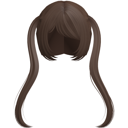 Japanese School Girl Anime Pigtails in Brown Roblox item