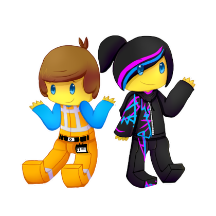 Chibi Emmet & Wyldstyle Roblox decal