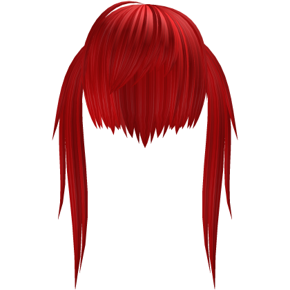 Neon red alt vkei anime cute scene cut pigtails Roblox item