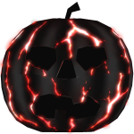 Glowing Deadly Dark Pumpkin