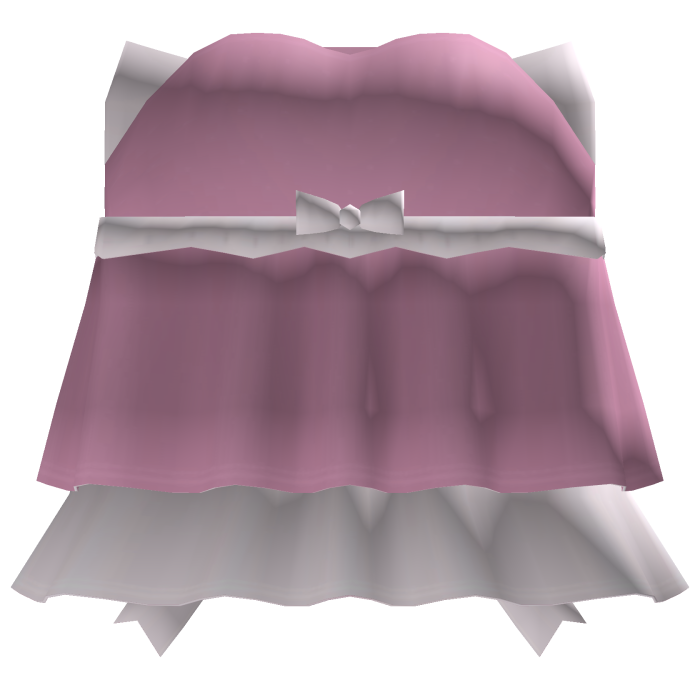 cute ruffled dress w/ bow pink