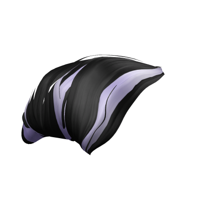Lilac and Black Highlight Y2k Pouf Hair Bump