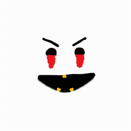 The face...