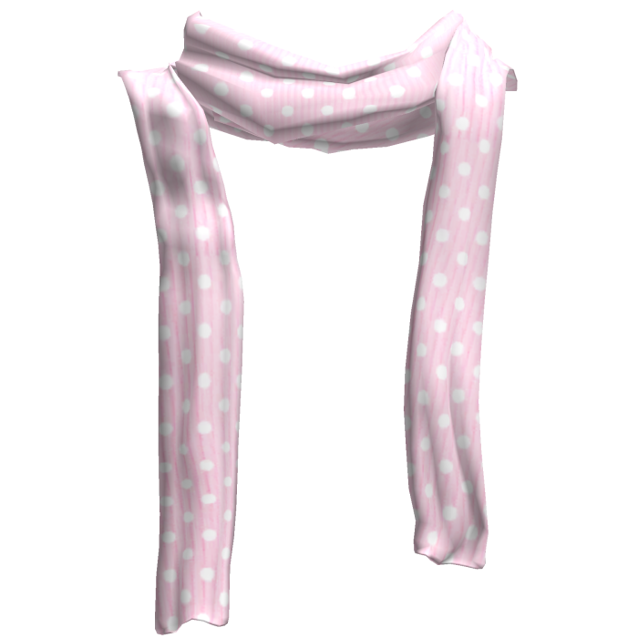 ♡ harajuku pastel pink polka dot long scarf 1.0 