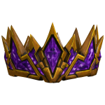 Wealthy 24k Golden Fantastic Kunzite Gem Crown